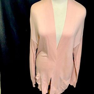 Apt. 9 Blush pink long cardigan Sz. M (USED)